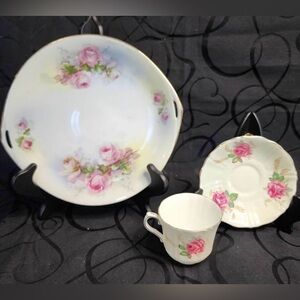 Complimenting Rose platter with Old Royal Tea Cup and Saucer